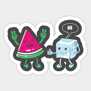 watermelon watermelon lover fruit summer fruit lover melon funny cute watermelons summer fruit watermelon day Sticker